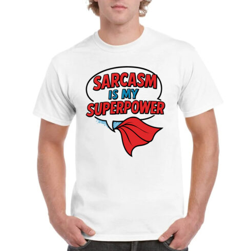 Sarcasm My Superpower Funny Tee Comic Book Style cover image.