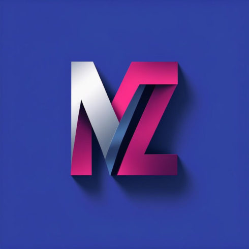 MZ letters new logo design cover image.