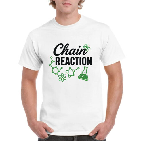 Chain Reaction Chemistry Science Molecule T-Shirt cover image.