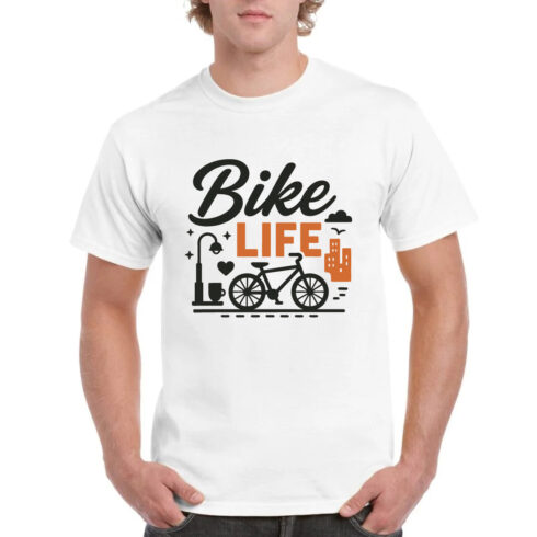 Bike Life Orange City Bicycle Lifestyle T-Shirt cover image.