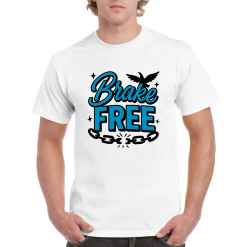Brake Free Motivational Freedom Eagle Tee cover image.