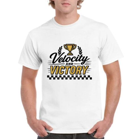 Velocity Victory Racing Trophy Champion T-Shirt cover image.
