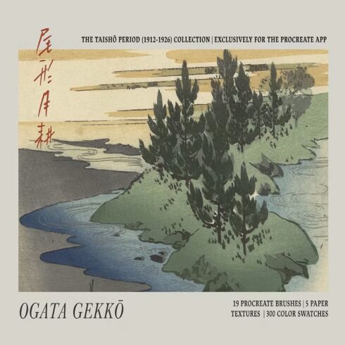 Ogata Gekko Procreate Kit cover image.