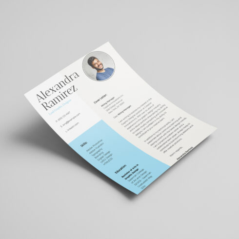Professional CV PSD Template cover image.
