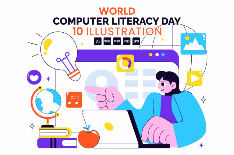 10 World Computer Literacy Day Illustration - MasterBundles