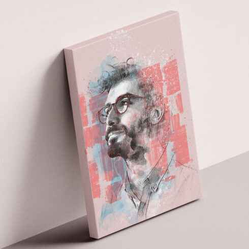 Watercolor Mixed Portrait Painting cover image.