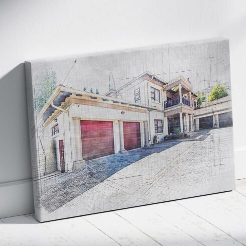 House Concept Sketch Art Effect cover image.