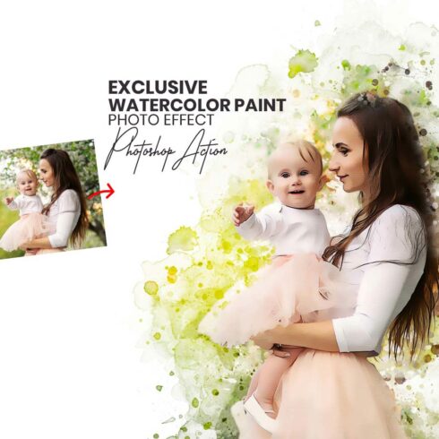 Exclusive Watercolor Paint Action cover image.