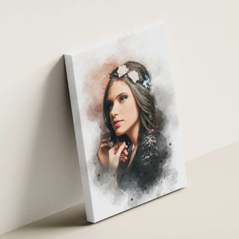 Watercolor Portrait Painting Photo cover image.