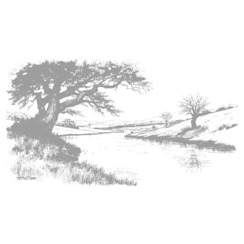 The Quiet Pasture: Lakeside Landscape Sketch cover image.