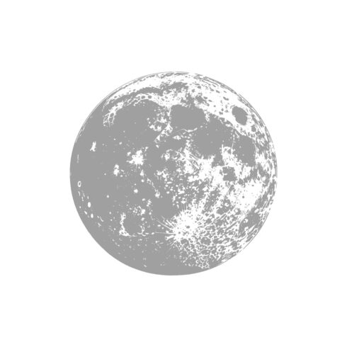 Detailed Moon Illustration in Black and White cover image.