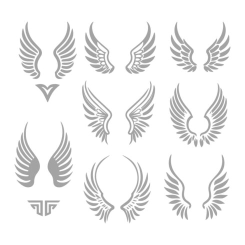 Angel Wings Vector Set – Spiritual & Decorative Wing Designs cover image.