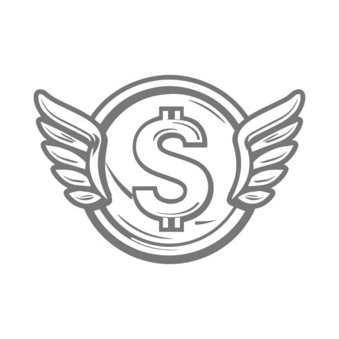 Winged Dollar Symbol Vector cover image.