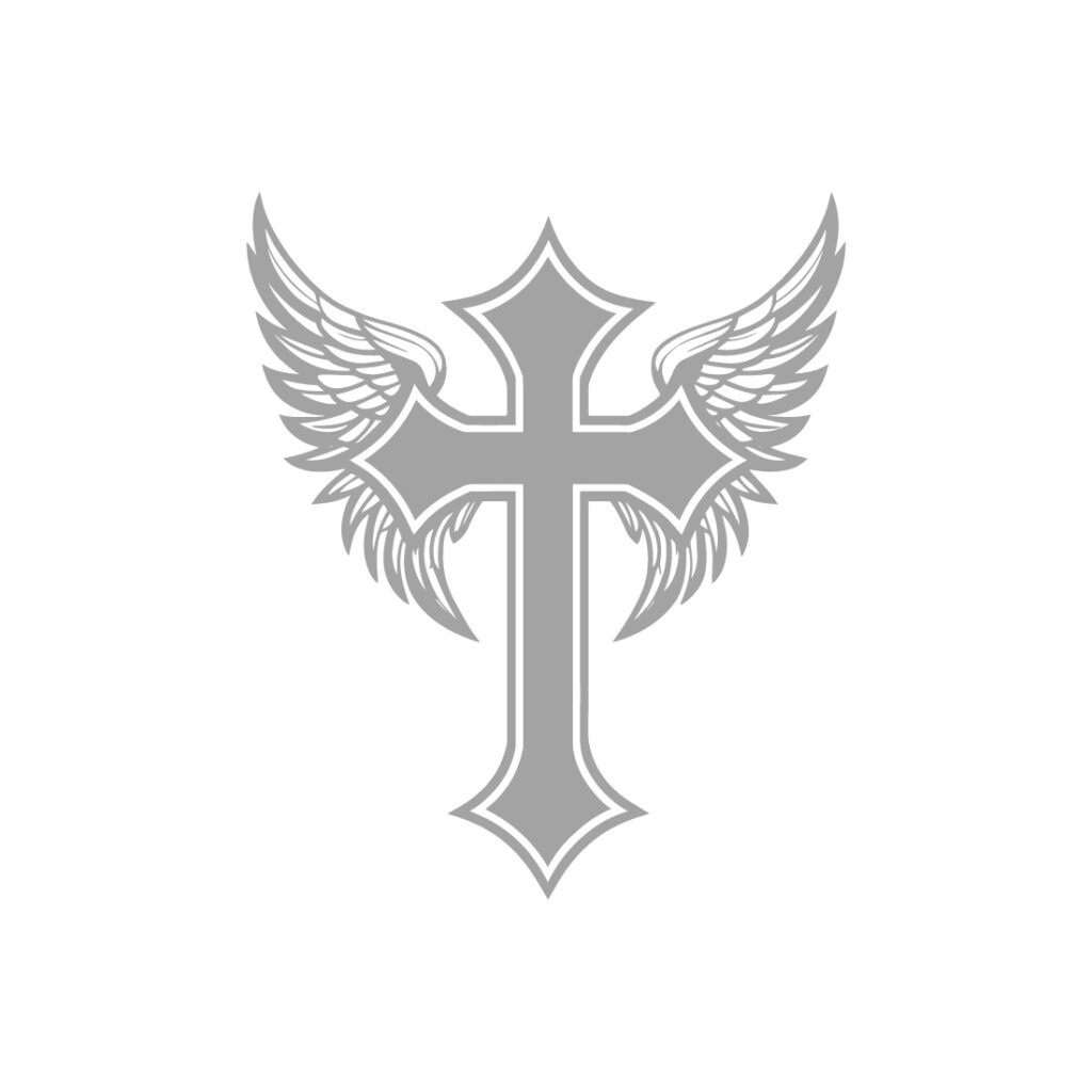Winged Cross Vector Winged Cross Vector โ Spiritual & Gothic Christian Symbol - MasterBundles
