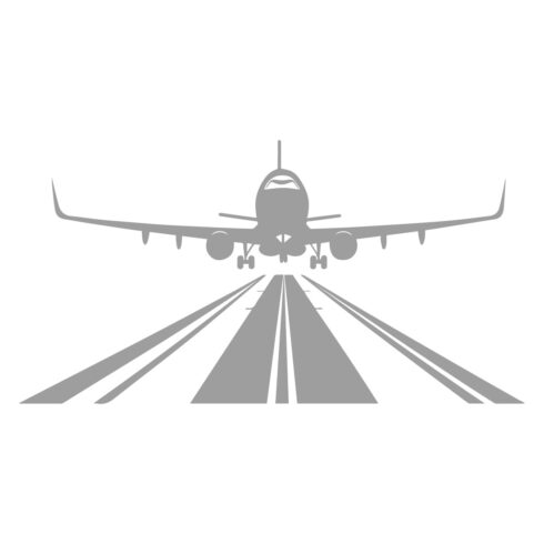 Jet Airliner Landing or Taking Off on Runway cover image.