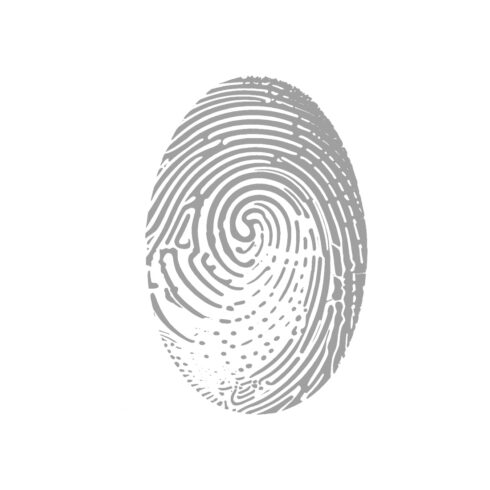 Fingerprint Illustration in Black and White cover image.