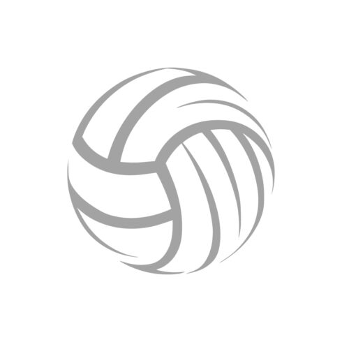 Minimalist Volleyball Icon Design cover image.