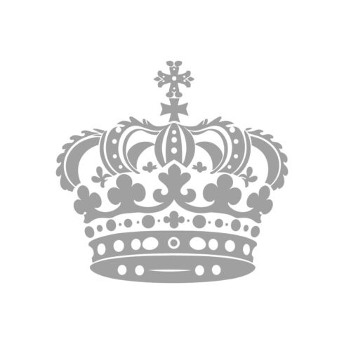 Royal Crown Emblem – Elegant Monochrome Illustration cover image.
