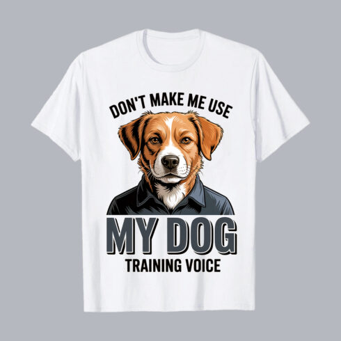 Funny Dog Training Voice T-Shirt Design | Pet Lover Vector Bundle T-Shirt Graphic Design T-Shirt Design PNG cover image.