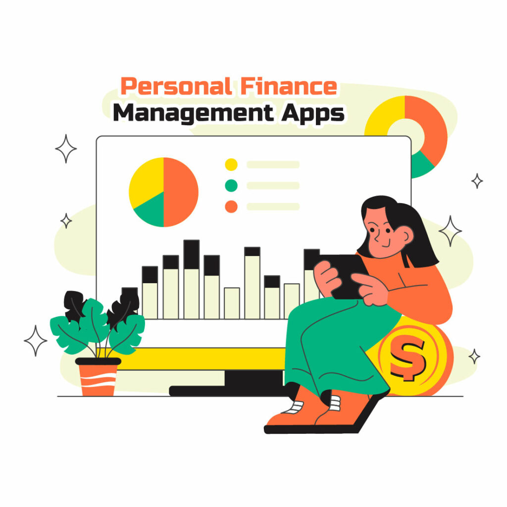 10 Personal Finance Management Apps Illustration - MasterBundles