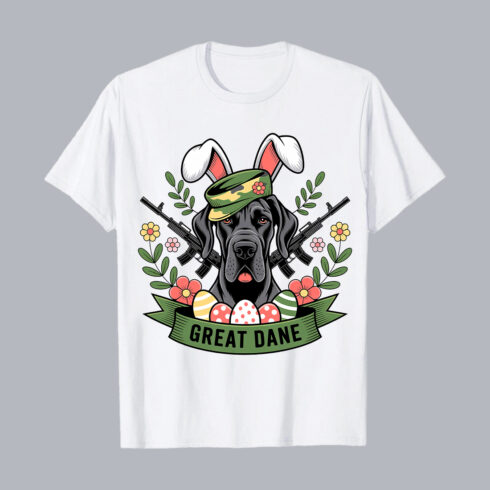 Great Dane Dog Easter T-Shirt Design | Funny Pet Lover Vector Bundle T-Shirt Graphic Design T-Shirt Design PNG cover image.