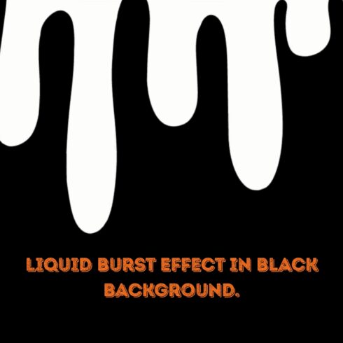 Liquid Burst Effect In Black Background cover image.