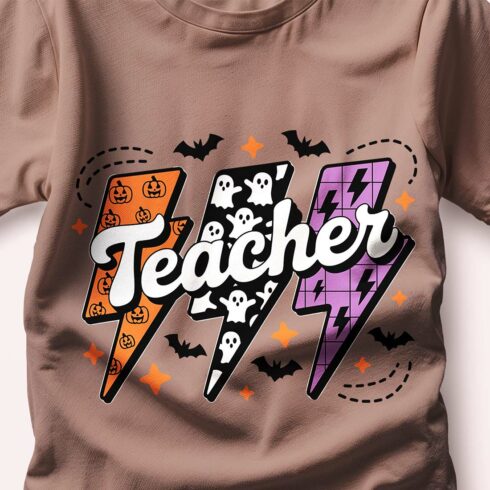 Lightning Teacher Ghost Boo Pumpkin, Trick Or Teach, cover image.
