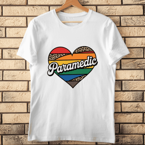Retro Paramedic T-shirt Design cover image.