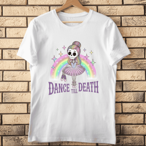 Spooky Cute Ballet T-shirt Design cover image.