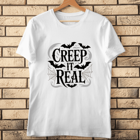 Creep It Real T-shirt Design cover image.