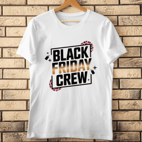 Black Friday Crew T-shirt Design cover image.