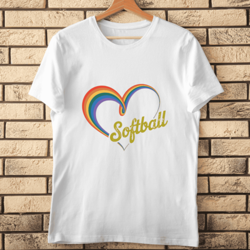 Softball Lover T-shirt Design cover image.