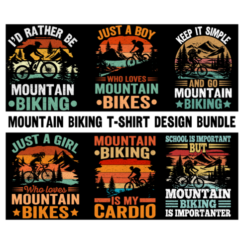 Mountain Biking graphic design for Mountain Biking lover Mountain Biking t-shirt design BundleMountain Biking t-shirt design Mountain Biking graphic design cover image.