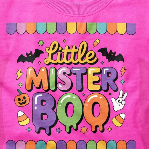 Little Mister Boo T-Shirt Design cover image.