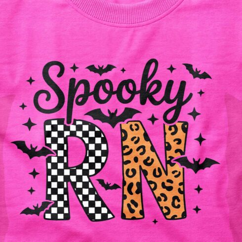 Retro Halloween Nurse T Shirt Design cover image.