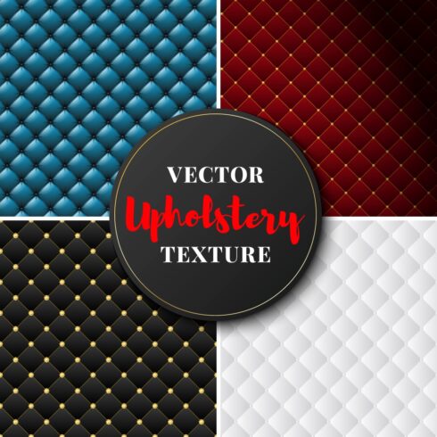 Luxury Upholstery Textures Bundle 4 Premium Backgrounds cover image.
