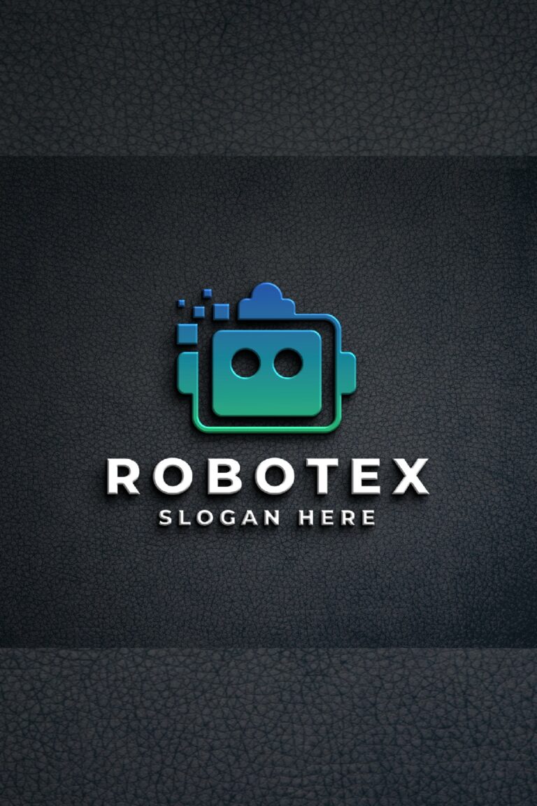 Modern Robot Logo - Digital Tech & AI Mascot - MasterBundles