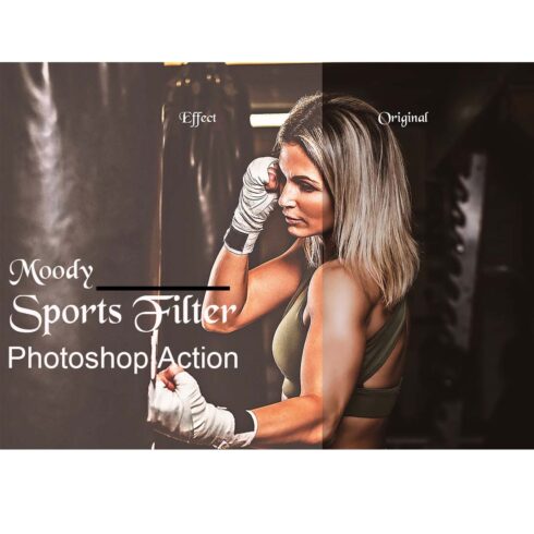 Moody Sports Filter Photoshop Action cover image.