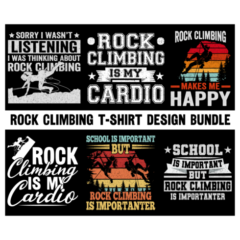 Rock Climbing graphic design for Rock Climbing lover Rock Climbing t-shirt design Bundle Ratro vintage t-shirt design Rock Climbing graphic design cover image.