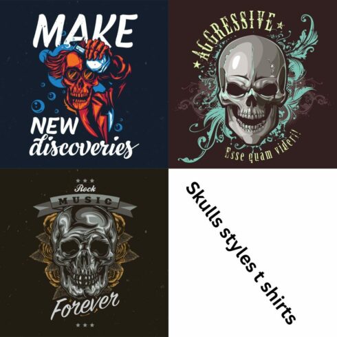 Skull Designs T-Shirts cover image.