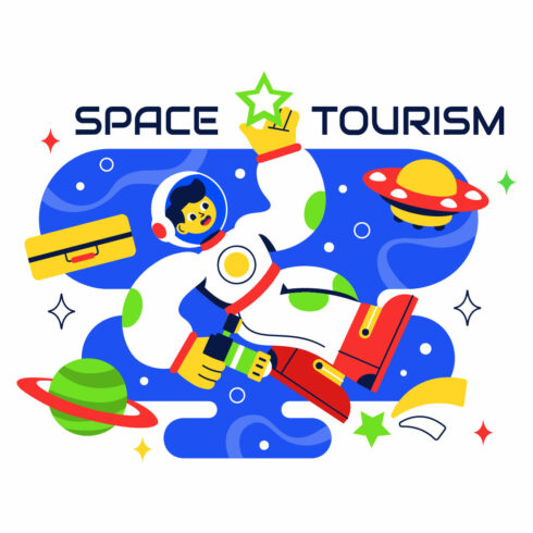 10 Space Tourism Illustration cover image.