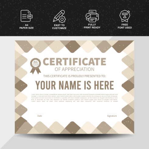 Certificate of Appreciation cover image.