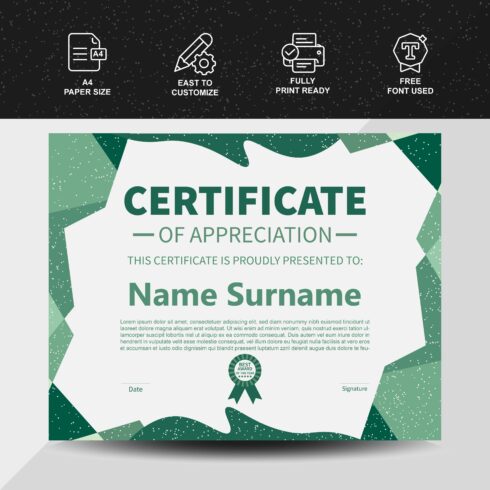 Professional Growth Certificate cover image.