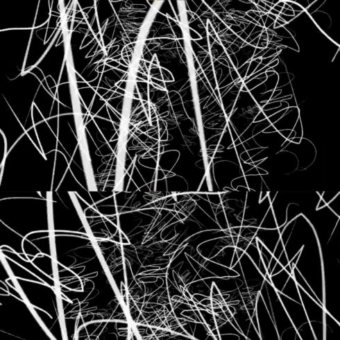 Animated Scribbly Line In Black Background cover image.