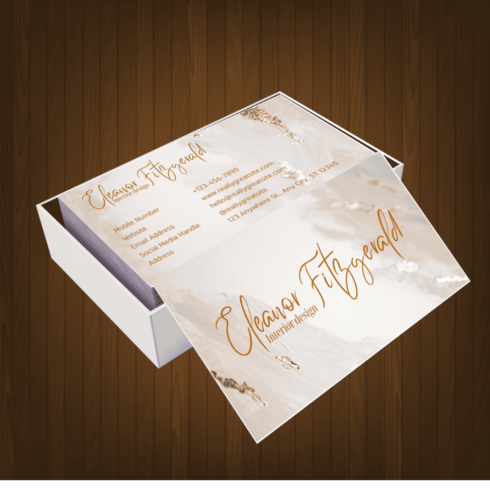 Business card for Lifestyle & Interior Designer cover image.