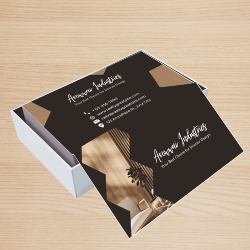Business Card for Luxe Interiors cover image.
