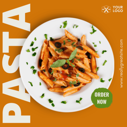 Instagram Template for "Fresh, saucy, and irresistible"PASTA cover image.