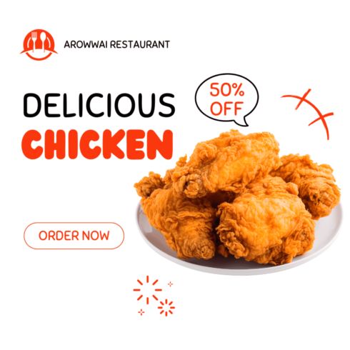 Instagram Template “Fried to Perfection, Loved at First Bite” cover image.