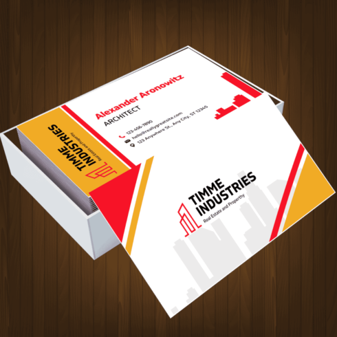 Luxury Real Estate & Property Consultant Business Card cover image.