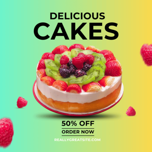 Instagram Template for Promotion of Bakery Cakes cover image.